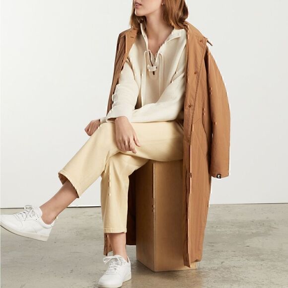 NWT Everlane The Lace Up Smock Wool Blend Sweater XL Cozy Comfy - Picture 2 of 6